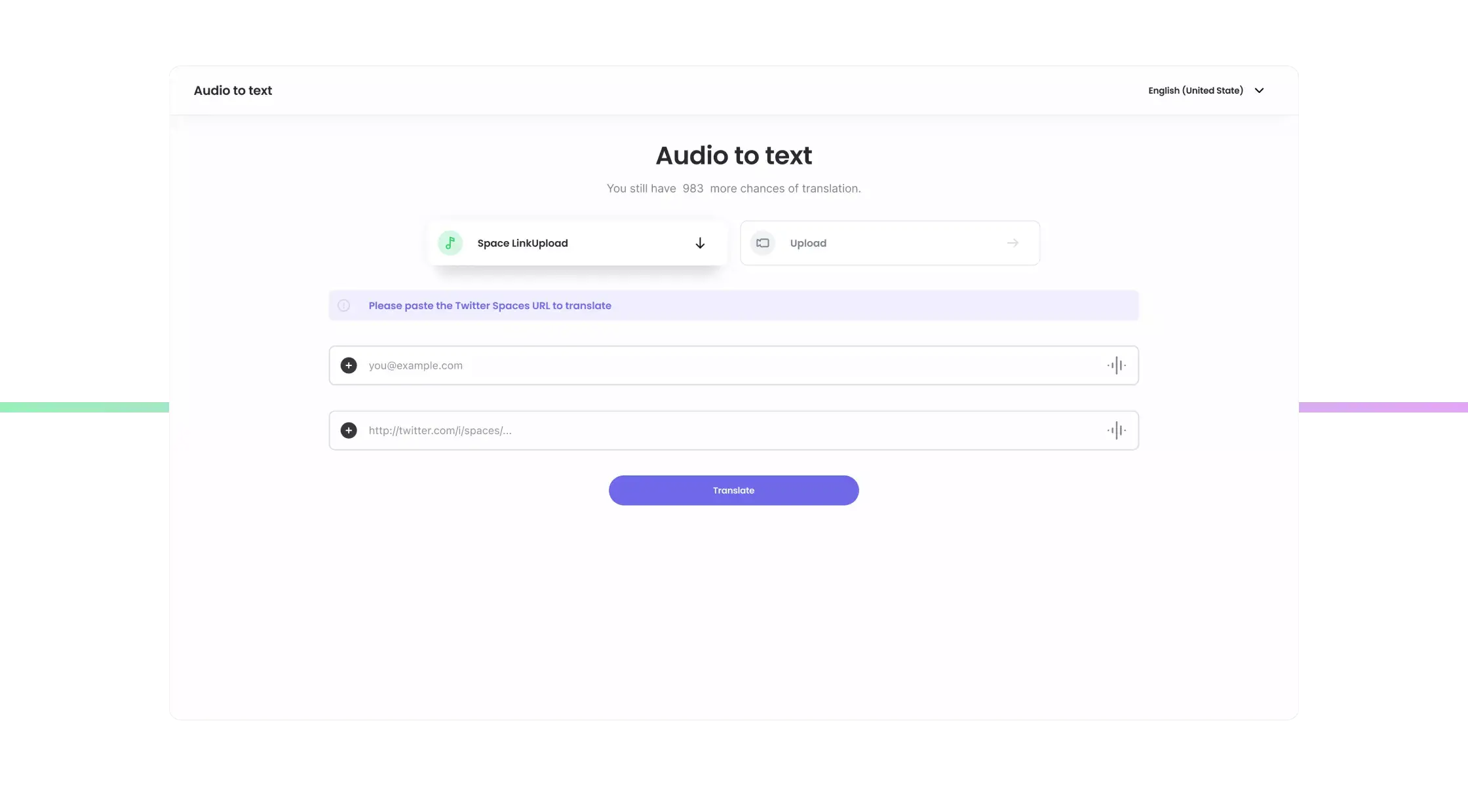 audio to text